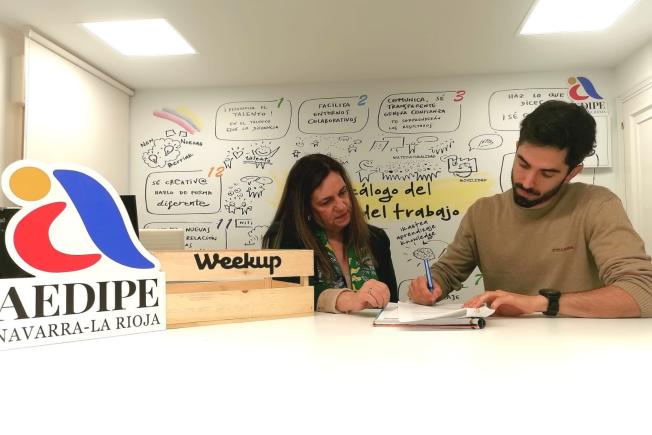 imagen firma de convenio weekup